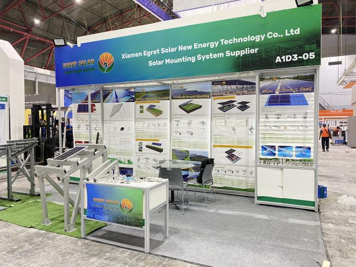 قوس تركيب الطاقة الشمسية Egret يتألق في Solartech Indonesia 2026